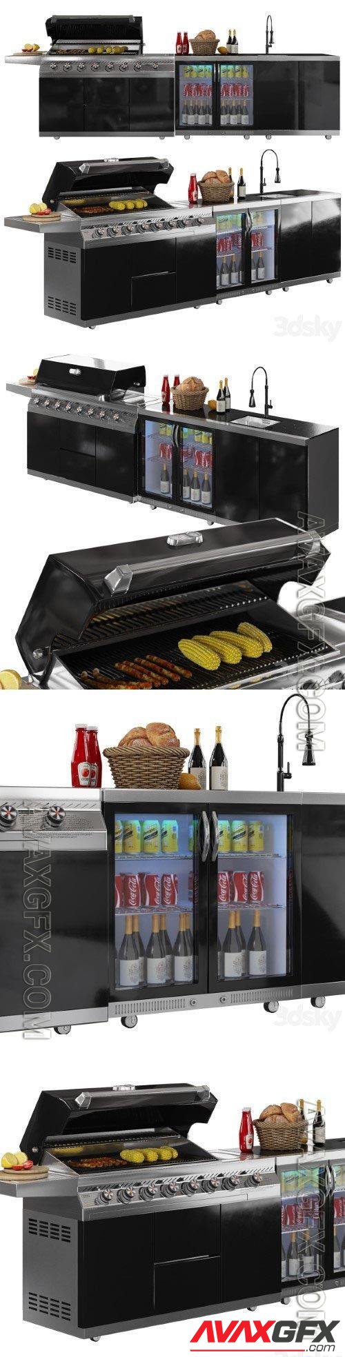 Whistler Outdoor Grill - 3d model