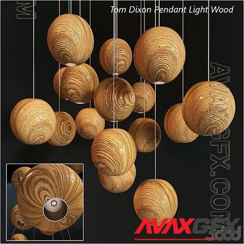 Tom Dixon Pendant Wood Light - 3d model