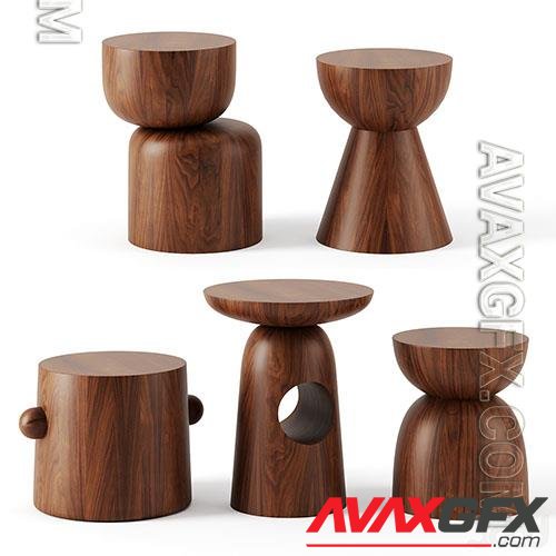 Hew Side Tables by DWR - 3d model