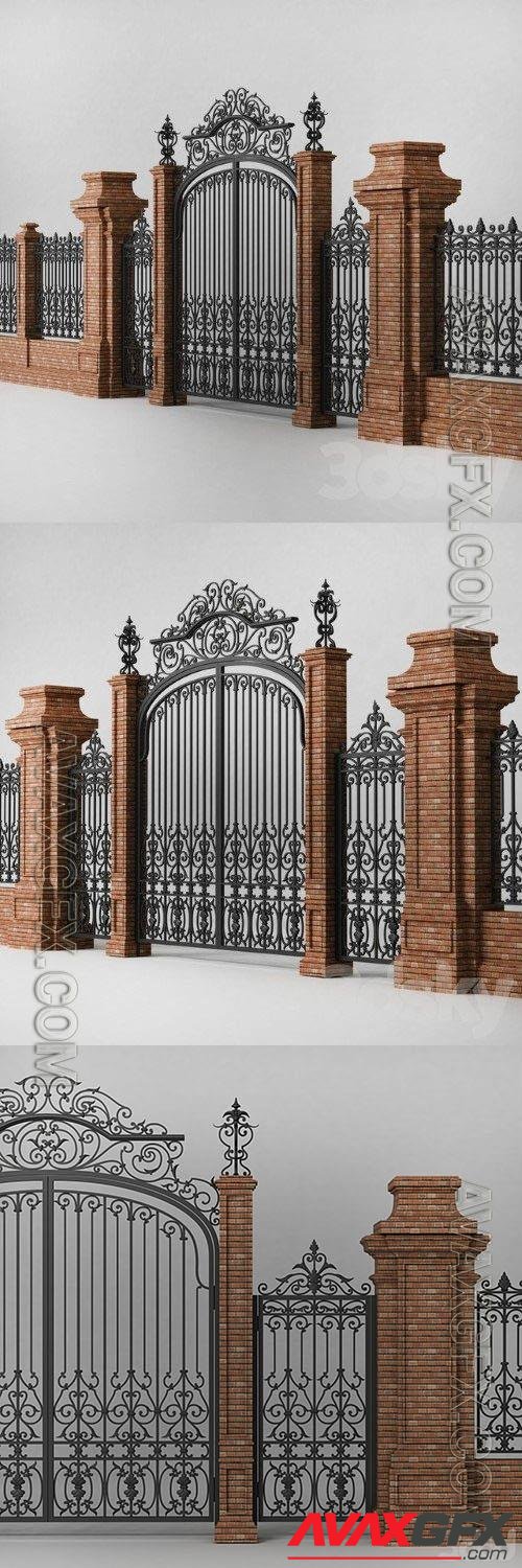 Gate 2233 - 3d model