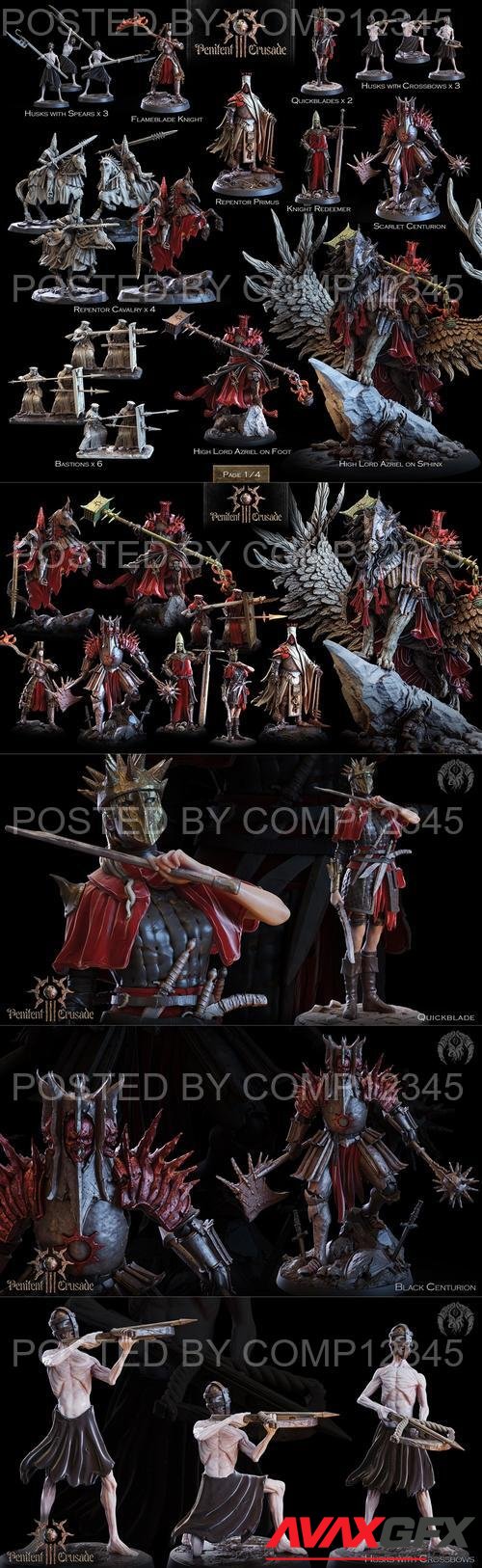 Bestiarum Miniatures - The Penitent Crusade Part 3 April 2023 3D Print