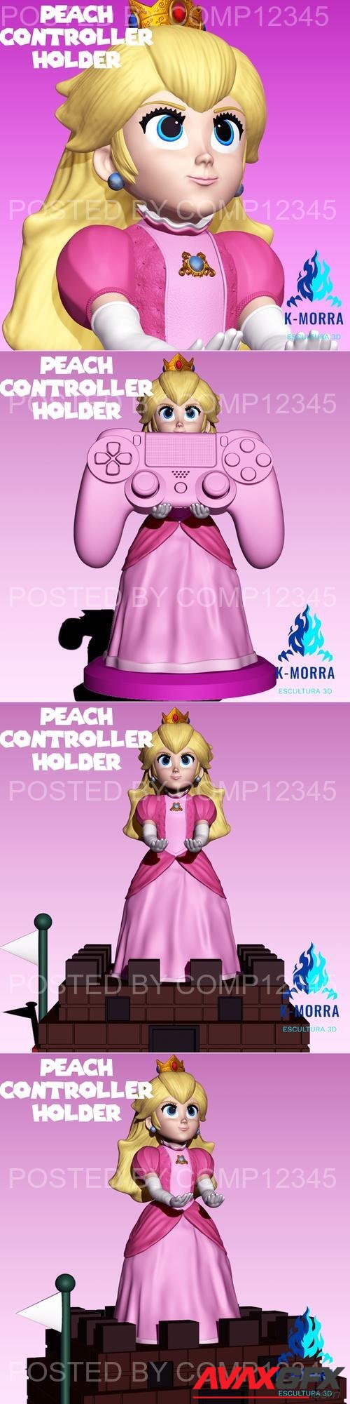 Peach Controller Holde 3D Print