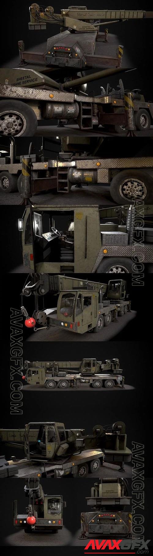 Crane Truck - 3d model