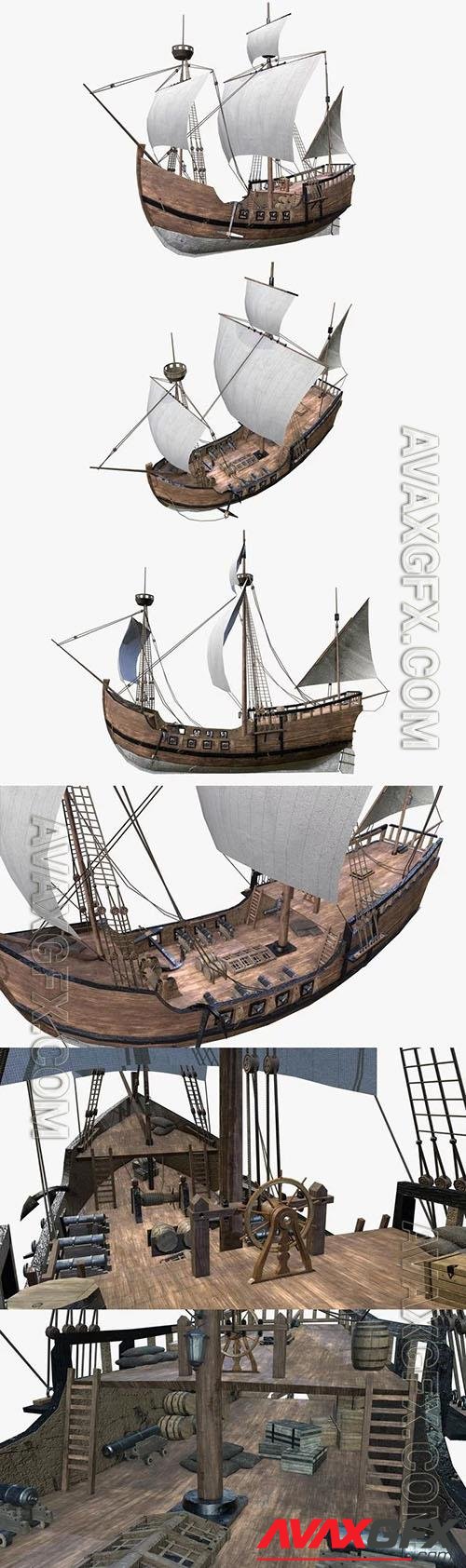 Caravel - 3d model