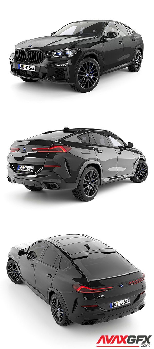 BMW X6 2021 3D Model