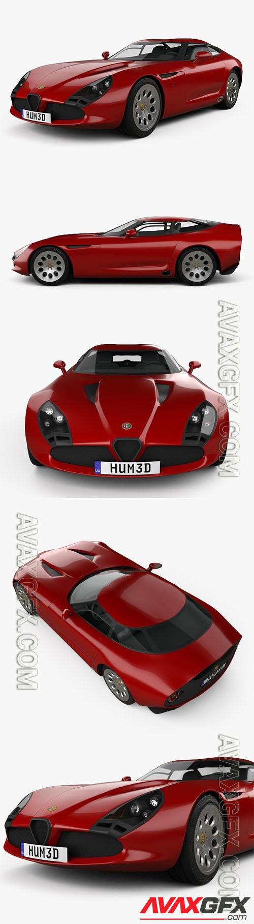 Alfa Romeo TZ3 Stradale Zagato 2011 - 3d model