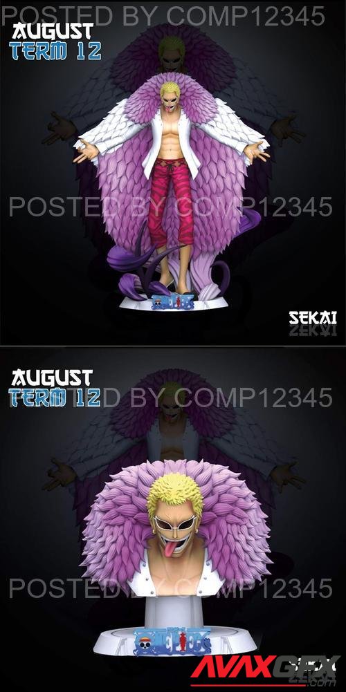 Doflamingo Sculpture and Bust – Sekai 3D Print