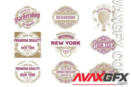 Pack of 9 logos and badges vol 6