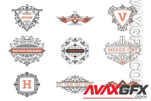 Pack of 9 logos and badges vol 5