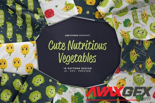 Nutritious Vegetables - Seamless Pattern