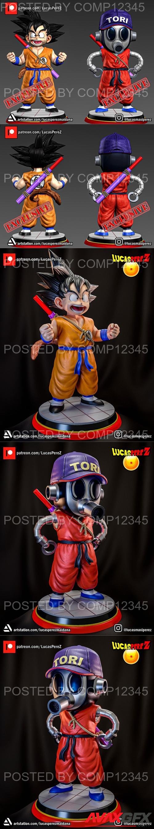 Kid Goku and Toribot - Lucas Perez 3D Print