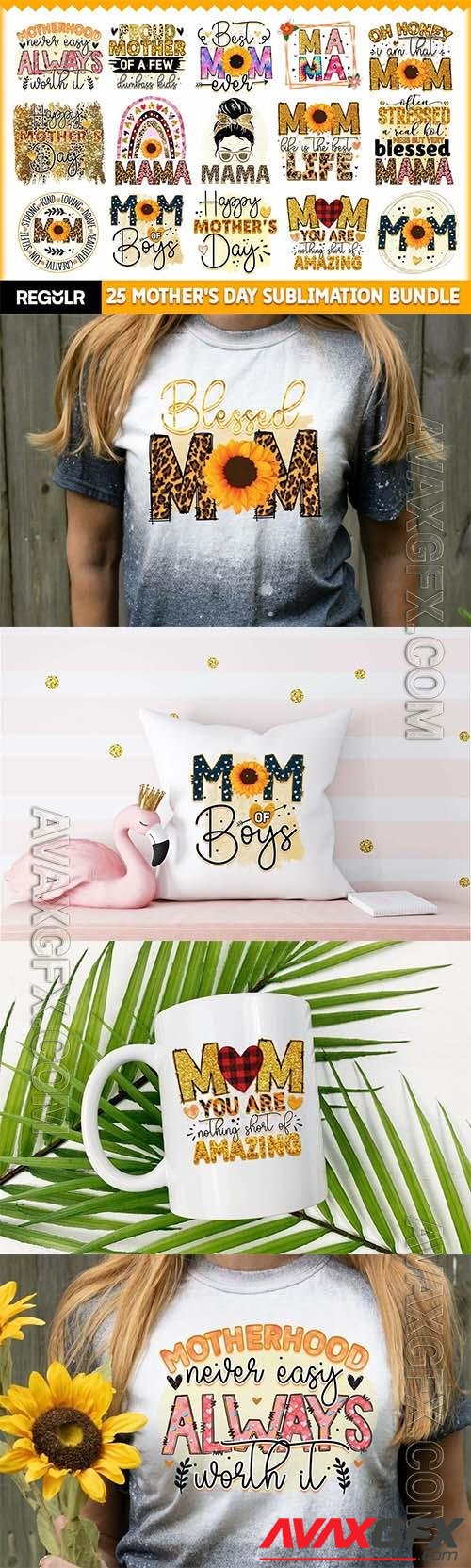 Mother's Day 25 bundle design elements