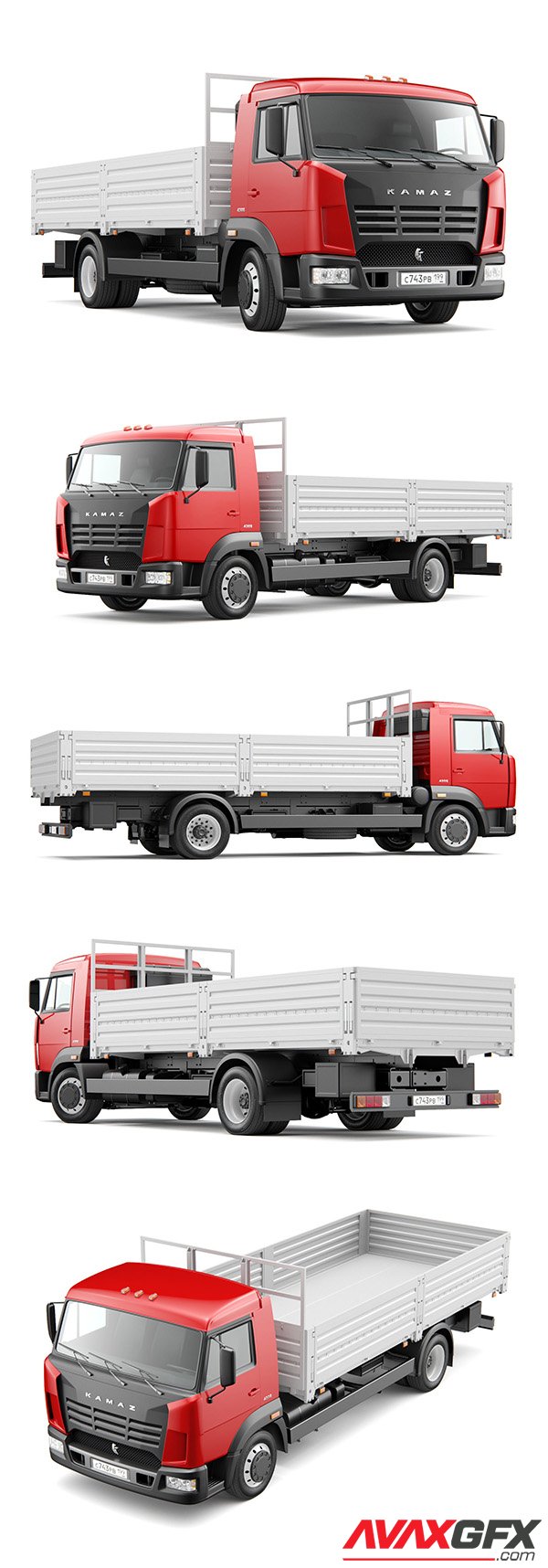 KAMAZ 4308 3D Model