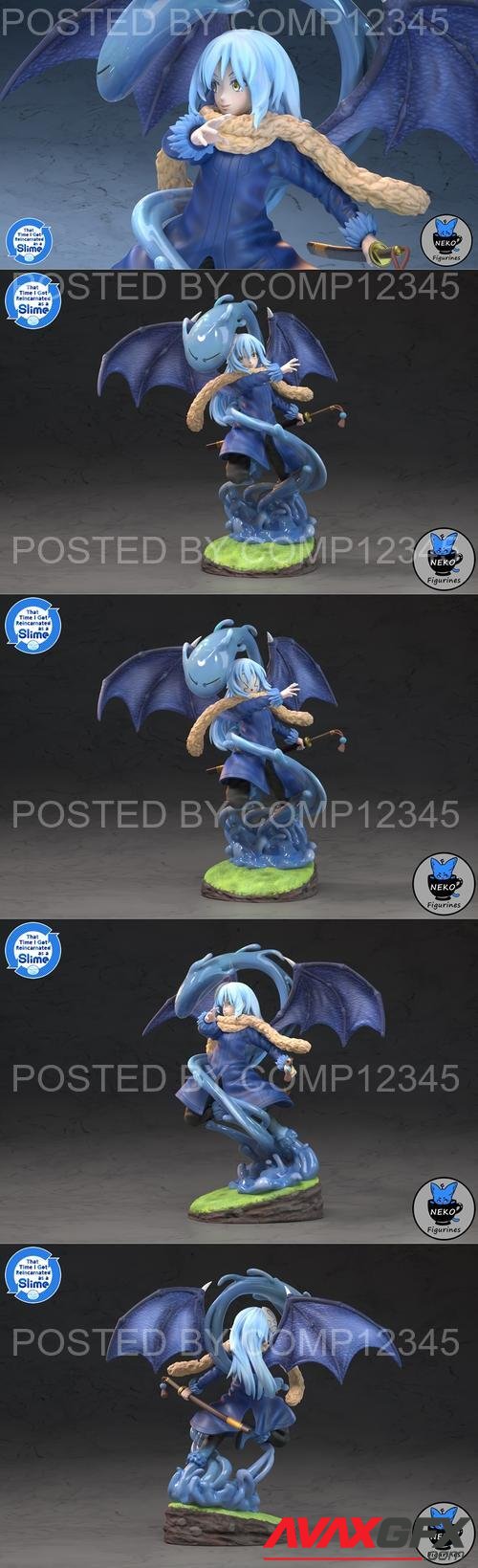 Rimuru Tempest (Tensura Slime) - Neko Figurines 3D Print