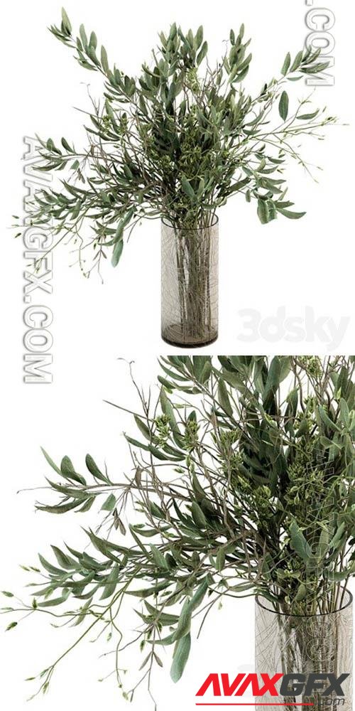 Bouquet – Branch in vase 22 - 3d model