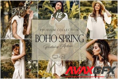 12 Photoshop Actions, Boho Spring Ps