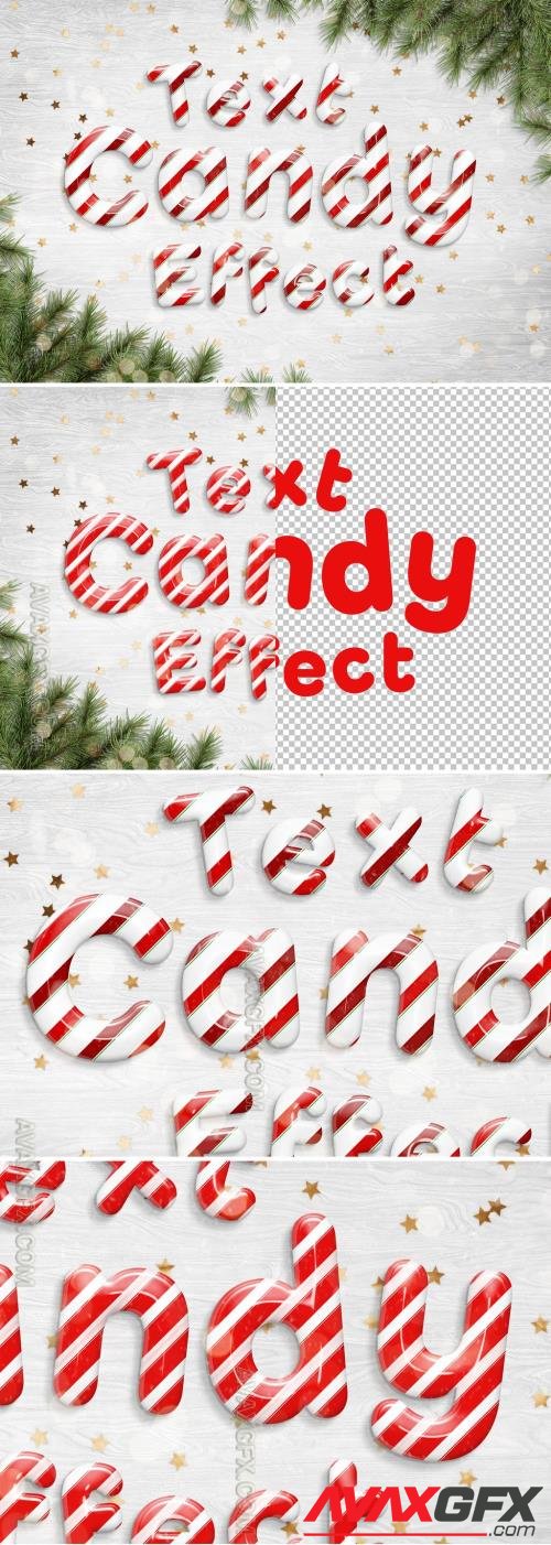 Candy Cane Text Effect Mockup 296156696 [Adobestock]