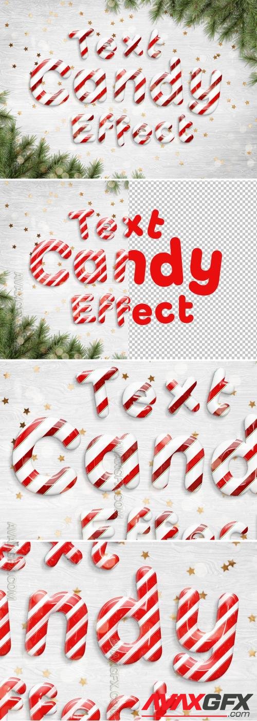 Candy Cane Text Effect Mockup 296156696 [Adobestock]