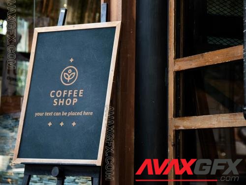 Blackboard Coffee Sign Mockup 272467661 [Adobestock]