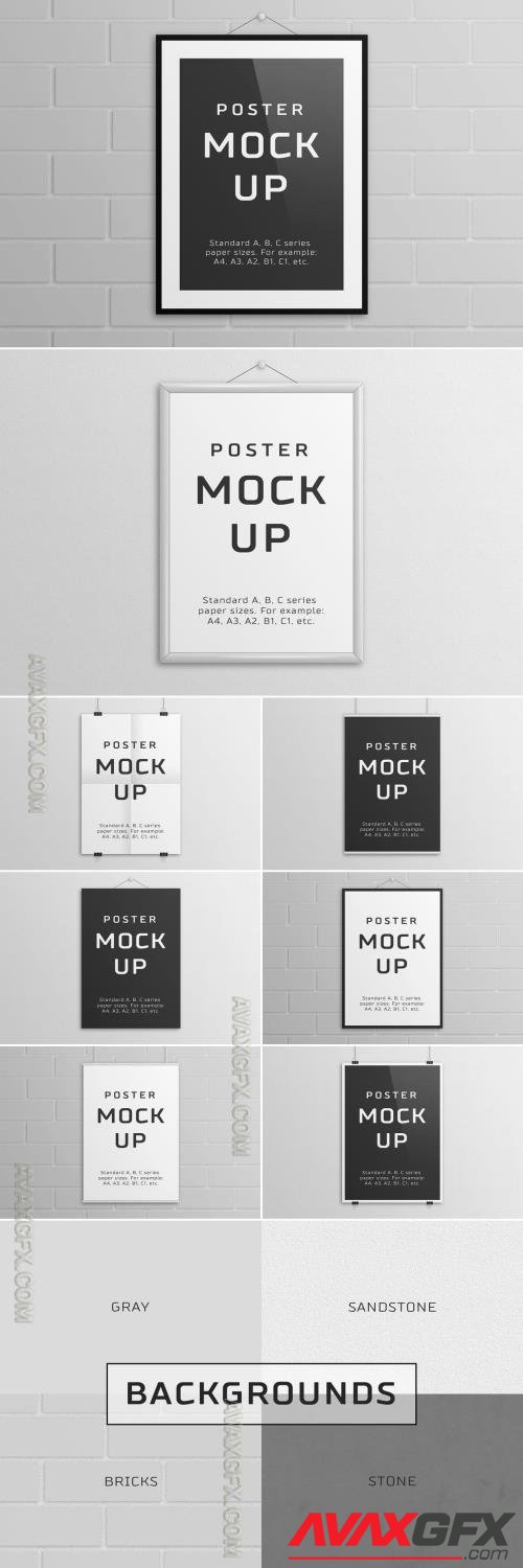 Poster Mockup on Wall 259801278 [Adobestock]