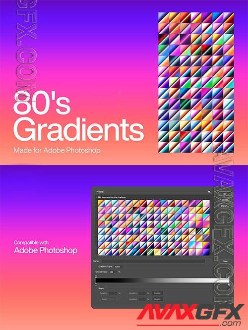 80s Photoshop Gradients