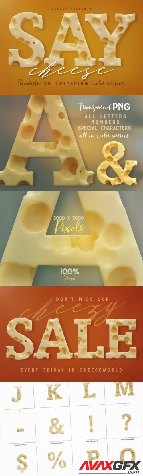 Cheese  3D Lettering - 3300866