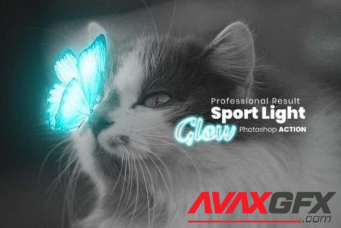 Sport Light Glow Photoshop Action - 7519021