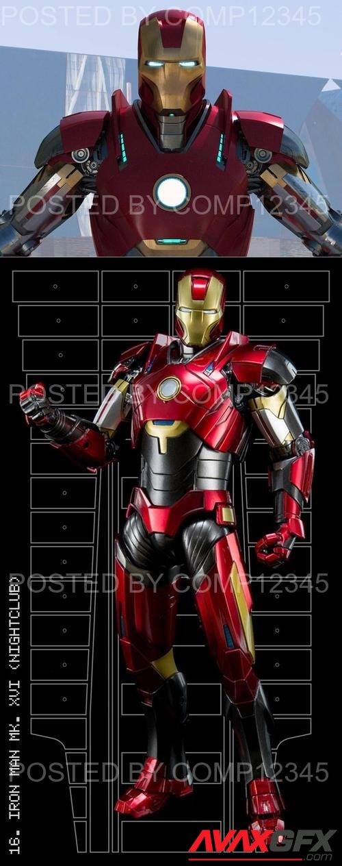 Ironman Suit Mk16 3D Print