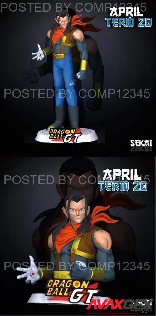 Super 17 Sculpture and Bust - Sekai 3D Print