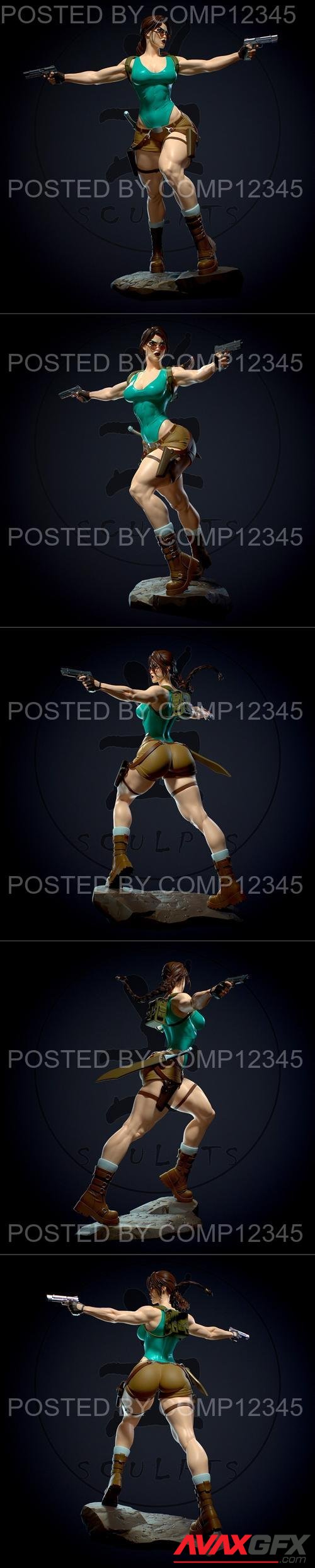 Tomb Raider Lara Croft 3D Print