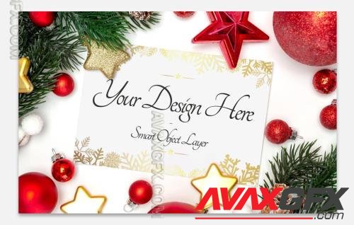 Holiday Card and Decorations Mockup 228345237 [Adobestock]