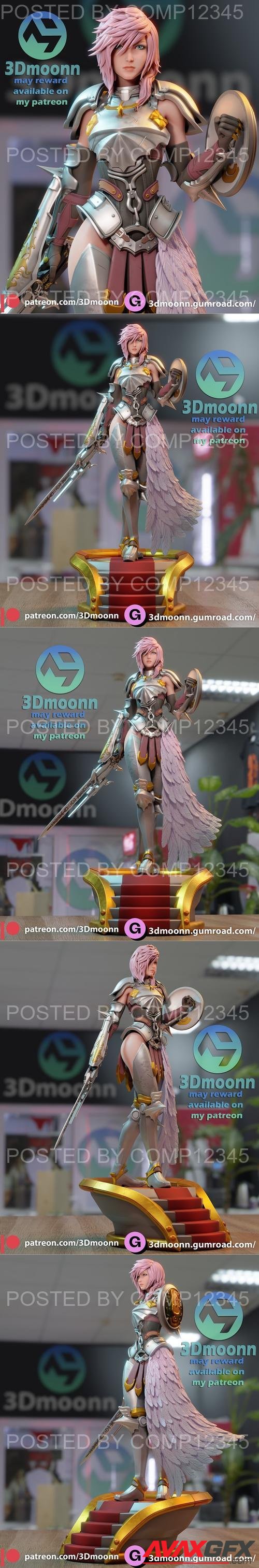 Lightning - Final Fantasy - 3Dmoonn 3D Print