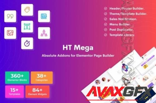 Codecanyon - HT Mega Pro v1.5.7 – Absolute Addons for Elementor Page Builder NULLED