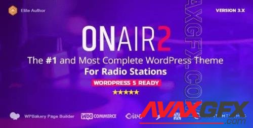 Themeforest - Onair2 v5.2.1 - Radio Station WordPress Theme