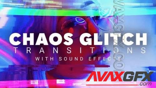 Videohive - Chaos Glitch Transitions Pack 20 Dynamic Effects with Unique Sound for Premiere Pro 44760218