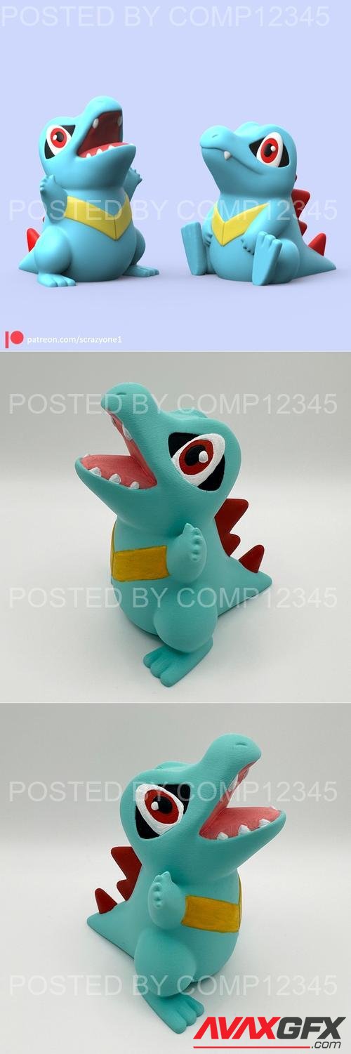 Totodile 3D Print