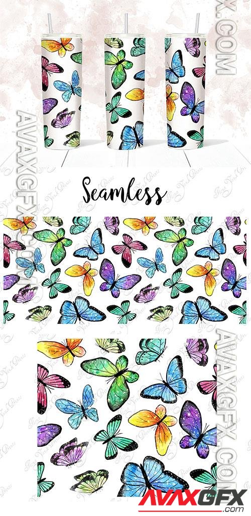 Butterflies tumbler design