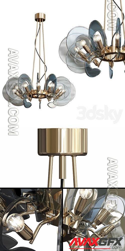 Restored Italian Chandelier - 3d model