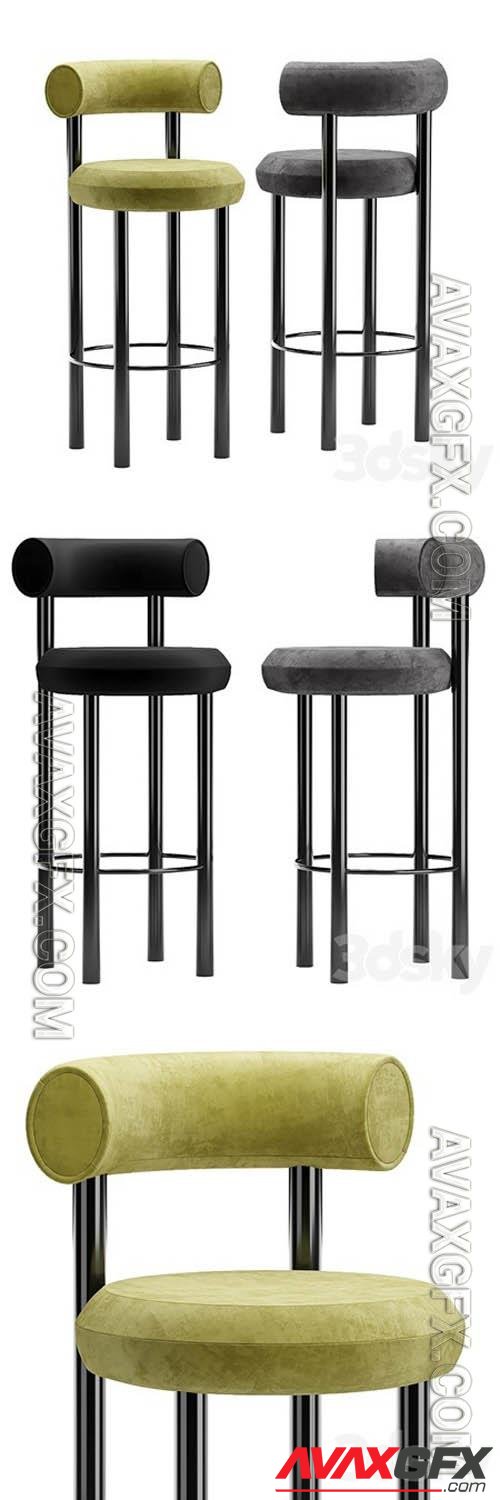 Tom dixon fat bar stool - 3d model