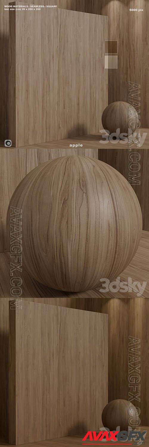 Material wood (seamless) apple tree – set 127 - 3d model