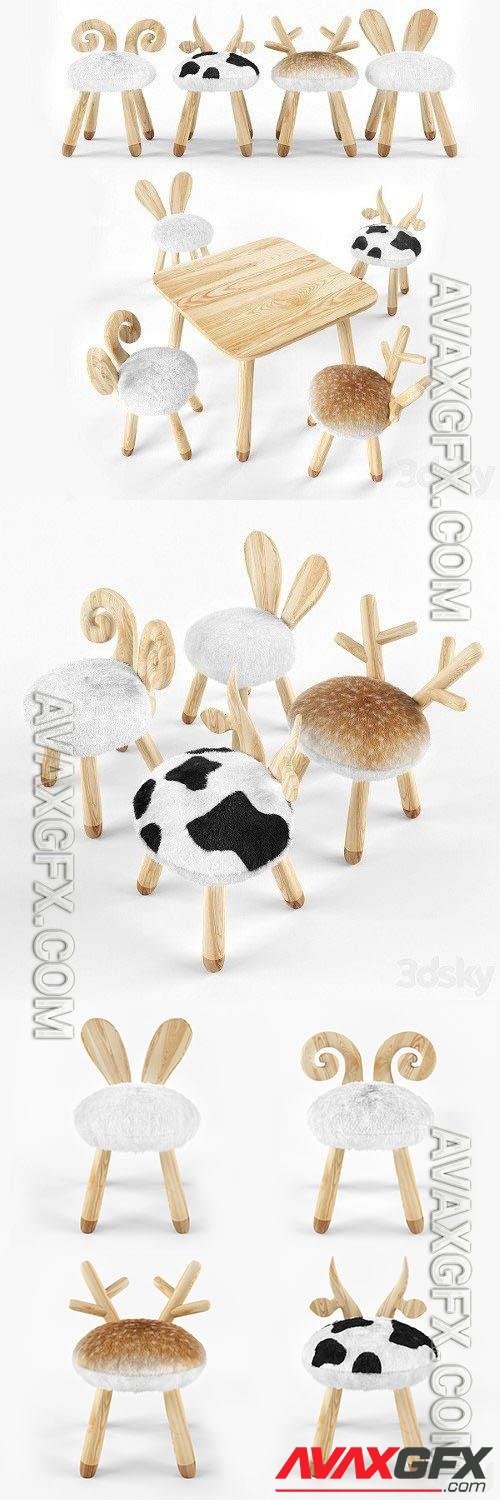 Animal Wooden Set