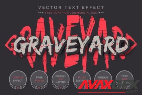 Graveyard - Editable Text Effect - 16485209