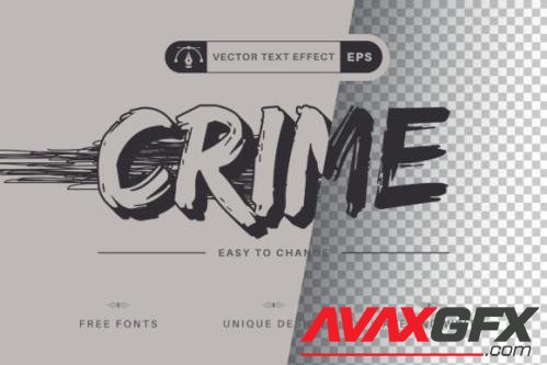 Grunge Crime - Editable Text Effect - 16485832