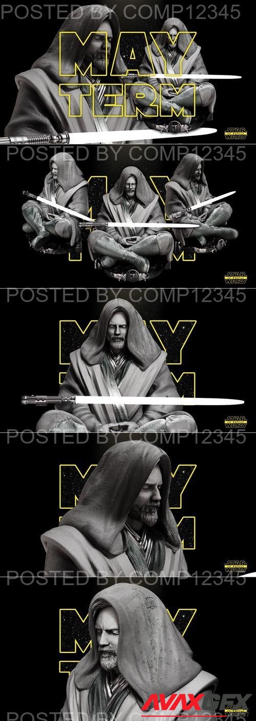 Star Wars - Obi Wan Bust 3D Print