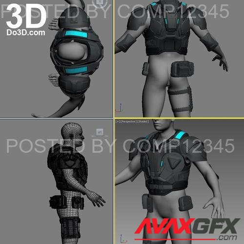 JD Fenix Gears of War 4 Full Body Armor Suit Set 3D Print