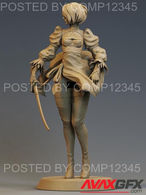 2B NSFW Version - Carlose 3D Print