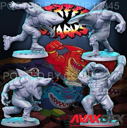 Street Sharks Wonderful 80's 3D Print