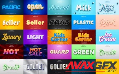 25 Stylis 3D Text Effect Bundle Md Jahi