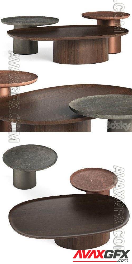 Molteni & C Louisa Coffee & Side Tables - 3d model