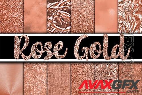Rose Gold Digital Paper Textures